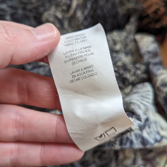 Y2K Whimsigoth Sheer Mesh Paisley Leopard Ruffle Blouse - Picture 11 of 11